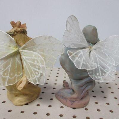  Lot 49 - Angel Fairies Of The Seasons Fall & Winter By Jessica deStefano