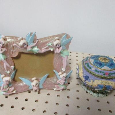 Lot 53 - Tinker Bell Picture Frame & Music Box