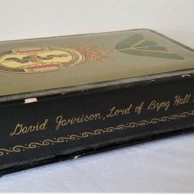 Lot #73  Vintage Papier Mache Trinket Box - Lord of Byng Hall