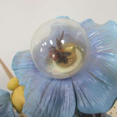 Lot 71 - Disney Tinker Bell Snow Globe - 3 Mini Globes - Flowers & Fireflies