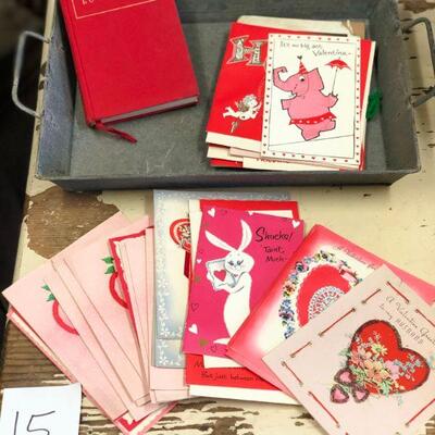 Lot 15 NOS Vintage V-Day Greeting Cards & DÃ©cor