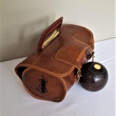 Lot #79  British Lawn Bowls Set in Carry Case