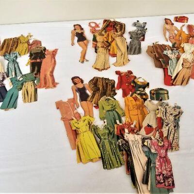Lot #81  Large Lot of Vintage Paper dolls - 1940's