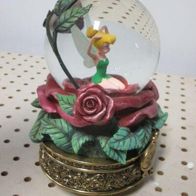 Lot 96 - Disney Tinkerbell Moods of Tink Rose Snow Globe 