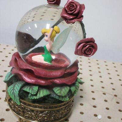 Lot 96 - Disney Tinkerbell Moods of Tink Rose Snow Globe 