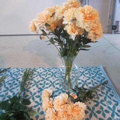 Peach Carnations - Realistic artificial