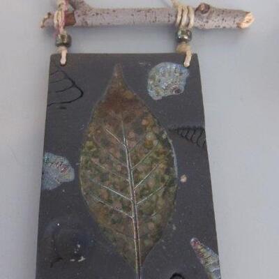 Handcrafted Raku mini wall hanging