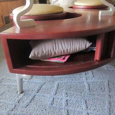 Retro 'S' shaped coffee table