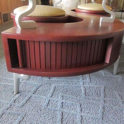 Retro 'S' shaped coffee table