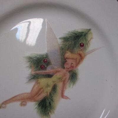 Lot 115 - Tinker Bell Plate & Acrylic Paperweight - Signed