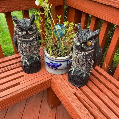 D4:  Owls and Planter