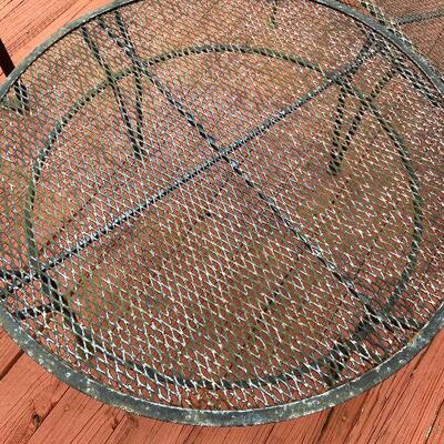 D6:  Vintage Black Metal Patio Set