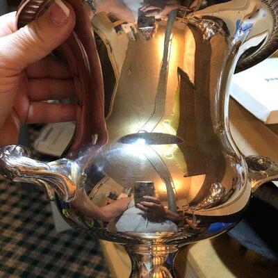 CL43:  Chippendale Silver-plate w/heated tray