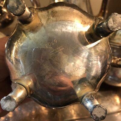 CL43:  Chippendale Silver-plate w/heated tray
