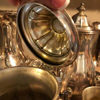 CL43:  Chippendale Silver-plate w/heated tray