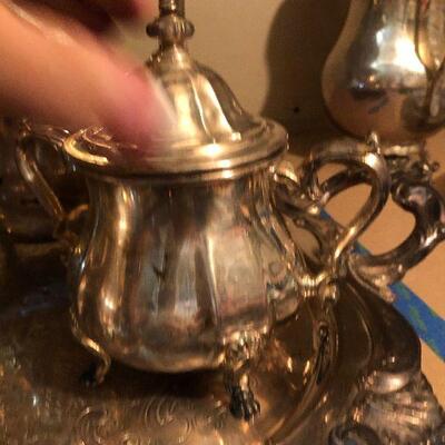 CL43:  Chippendale Silver-plate w/heated tray