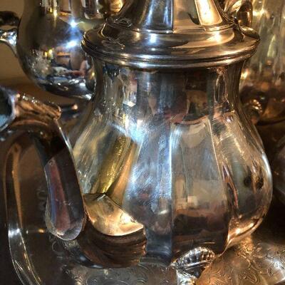 CL43:  Chippendale Silver-plate w/heated tray