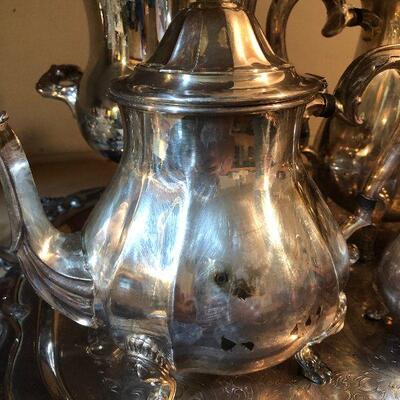 CL43:  Chippendale Silver-plate w/heated tray