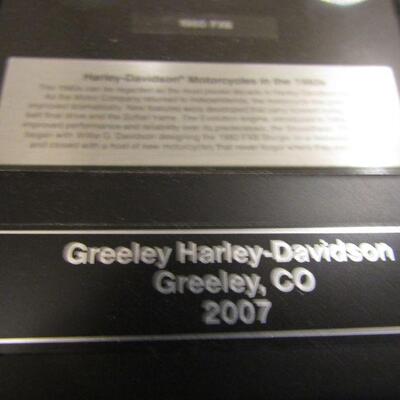 LOT 140  HARLEY DAVIDSON GREELEY CO 2007 PLAQUE
