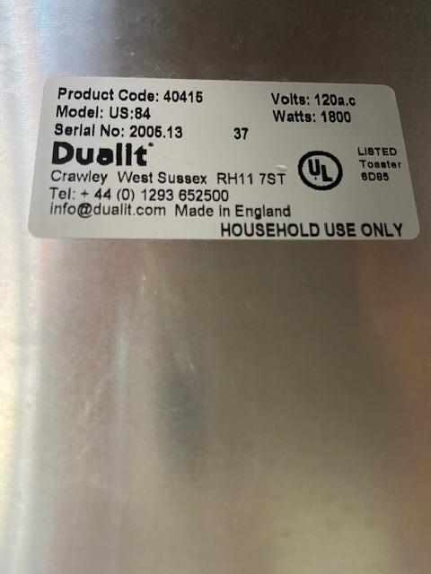 Dualit Toaster Classic 4 Slice Chrome - 40415