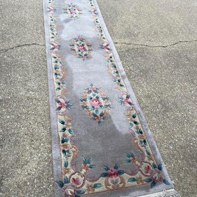 G116: Grey Floral Rug