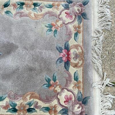 G116: Grey Floral Rug