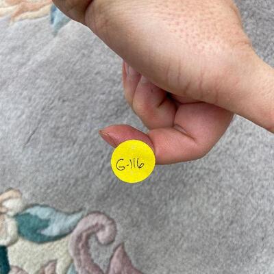 G116: Grey Floral Rug