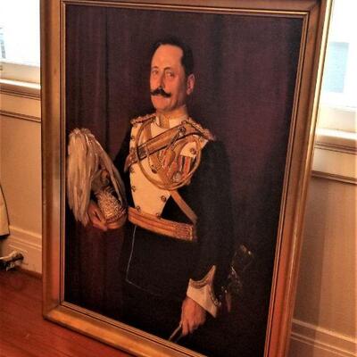 Lot #96  Magnificent Oil Painting of a Military Figure