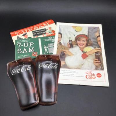 Coca Cola 7up Advertising Paper Ephemera  