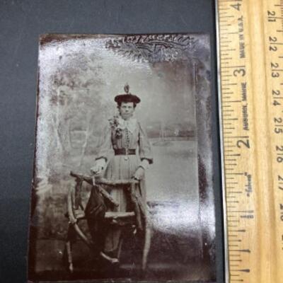 Three (3) Tin Type Photograph Pictures