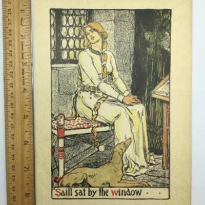 Four Vintage Book Plates Lithographs Albert Sterner