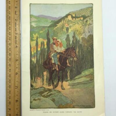 Four Vintage Book Plates Lithographs Albert Sterner