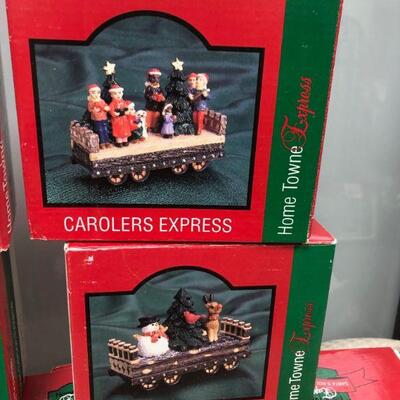 Set of 7 Christmas Train Cars