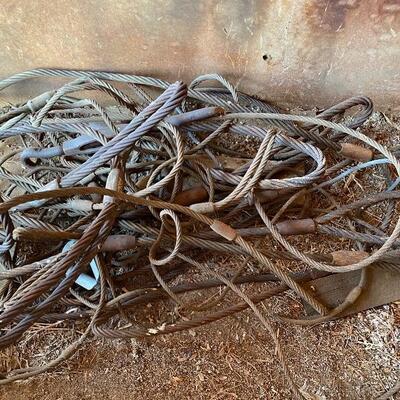 F-18 large lot of steel cable