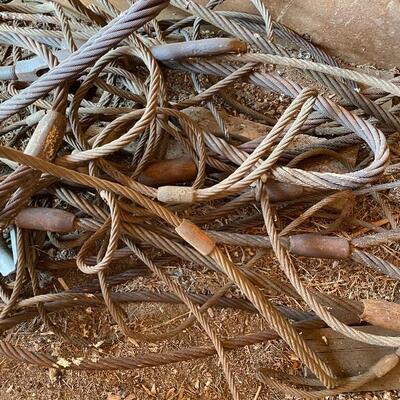 F-18 large lot of steel cable