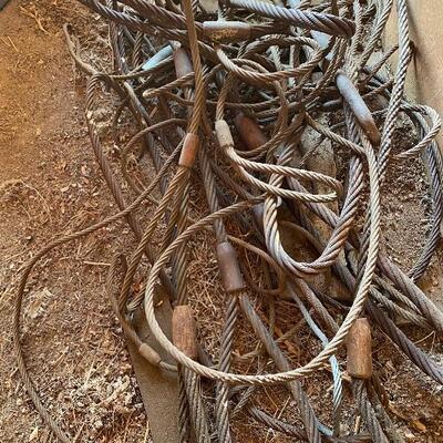 F-18 large lot of steel cable