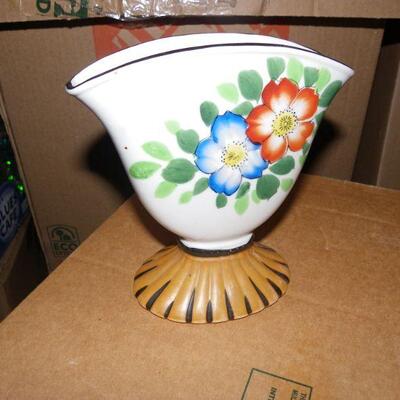 " 9 inch Vintage Japanese Hand painted vase.