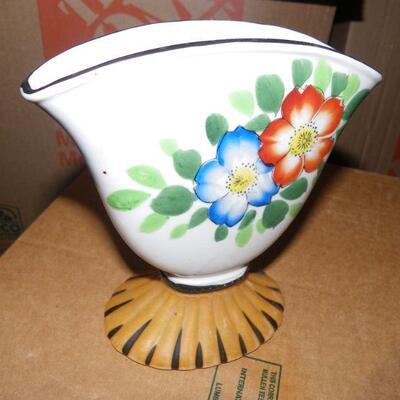 " 9 inch Vintage Japanese Hand painted vase.