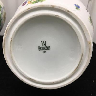 Pair of German Porcelain Vases Bayreuther WALDASSEN 13â€