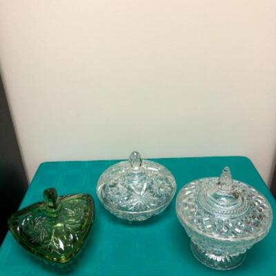 Vintage Lidded Candy Dishes 