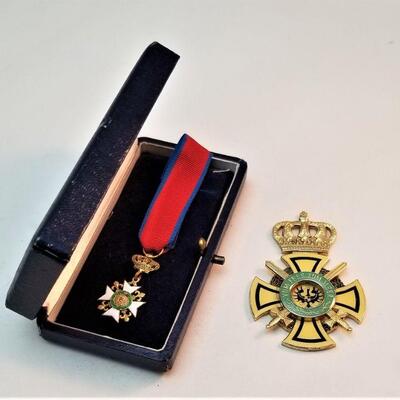 Lot #101  Medal from the Royal Order of Francis I and Medallion from the House Order of Hohenzollern