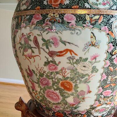 K7: Glass Table on Large Fish Bowl and Stand