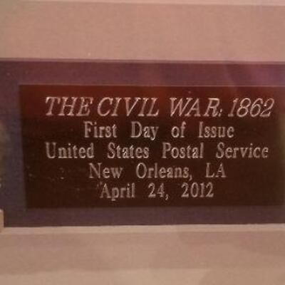 Lot #115  Brand New - still in shrinkwrap - US Postal Service First Day Plaque - Fall of New Orleans 1862