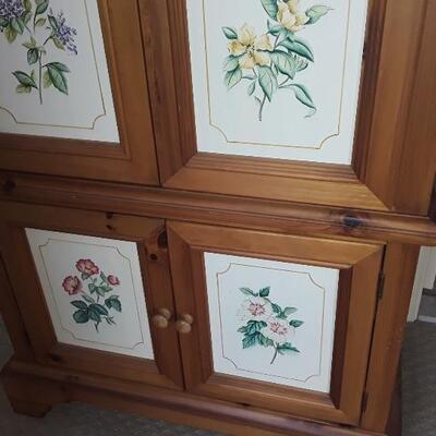Thomasville Floral TV Cabinet