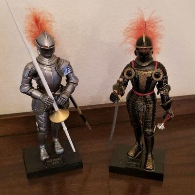 Lot #118  Pair of Plastic Military Figures - 9" tall