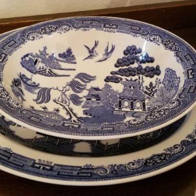 Lot #121  Wedgwood China "Willow" pattern - you get all you see here