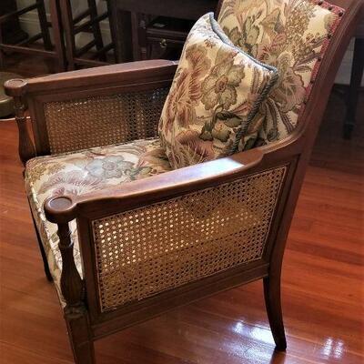 Lot #137  Vintage Armchair with Cane inserts