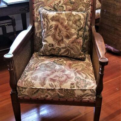 Lot #137  Vintage Armchair with Cane inserts