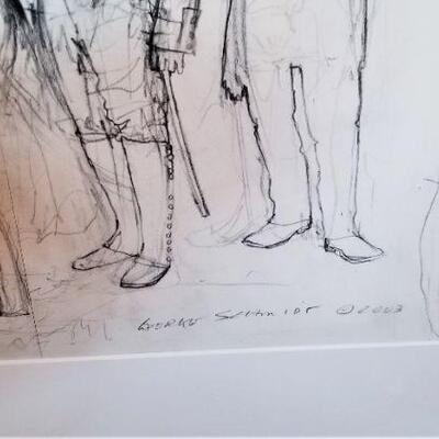 Lot #139  Fantastic Figure Study by George Schmidt - original pencil on rag paper - Jackson Meets Lafitte - new to market