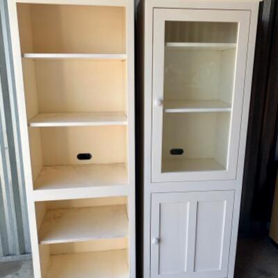 Lot 76 - Farmhouse Shelves Cabinet Set (2) 